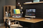 DecoBros Mesh Desk Organizer with Double Tray, 5 Upright Sections and Sliding Drawer, Black - Image 5